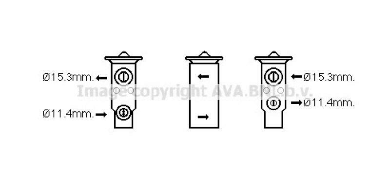 AVA QUALITY COOLING Expansion Valve, air conditioning