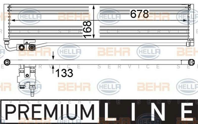 HELLA Ölkühler, Automatikgetriebe BEHR HELLA SERVICE *** PREMIUM LINE ***