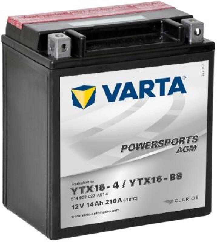 VARTA Starterbatterie POWERSPORTS AGM 14Ah 210A