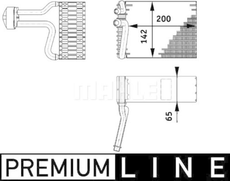 MAHLE Evaporator, air conditioning BEHR *** PREMIUM LINE ***