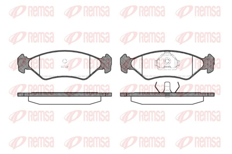 REMSA Brake Pad Set, disc brake