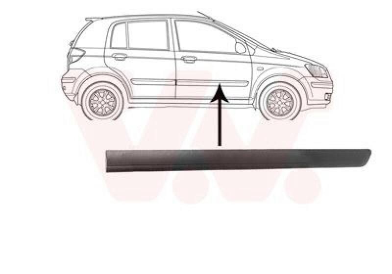 VAN WEZEL Trim/Protective Strip, door