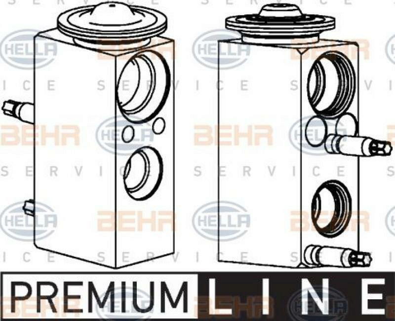HELLA Expansion Valve, air conditioning BEHR HELLA SERVICE *** PREMIUM LINE ***