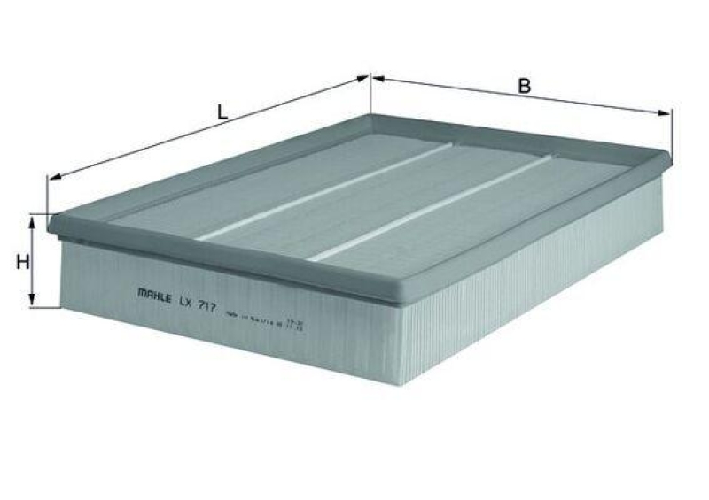MAHLE ORIGINAL Luftfilter LX 717