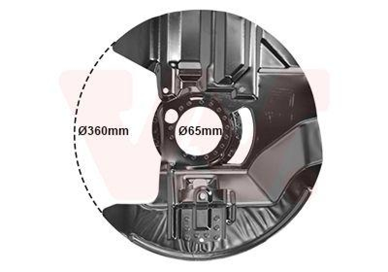 VAN WEZEL Spritzblech, Bremsscheibe 647372
