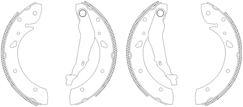TEXTAR Brake Shoe Set Shoe Kit