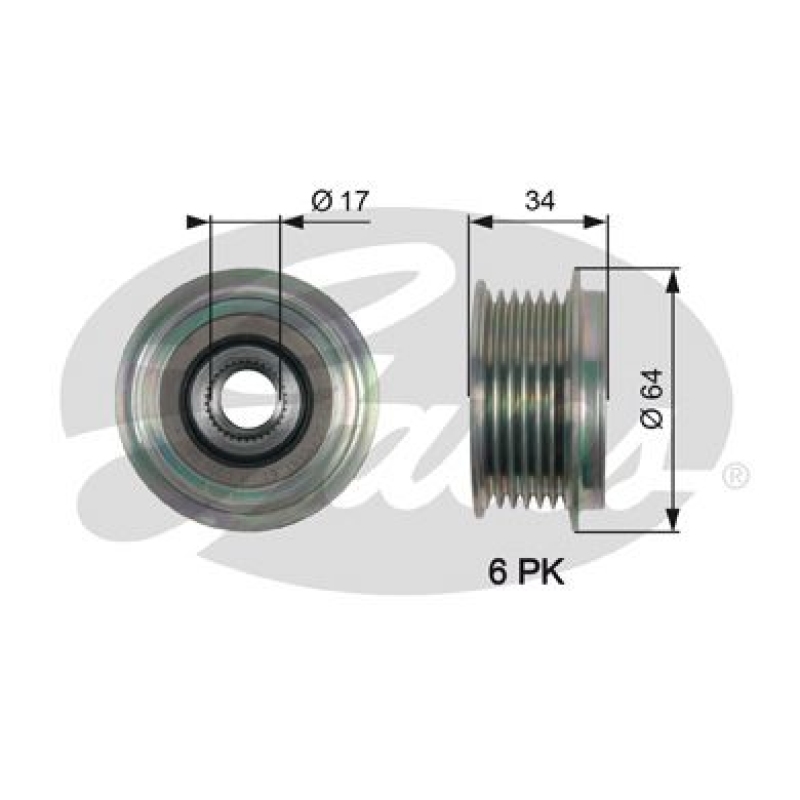 GATES Generatorfreilauf DriveAlign®