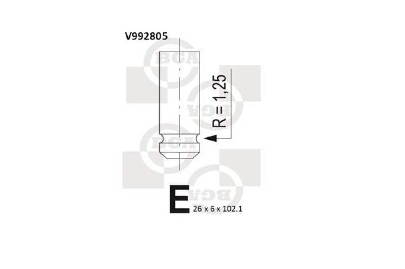 BGA Auslassventil V992805