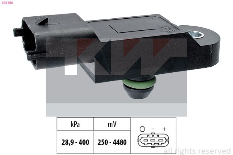 KW Luftdrucksensor, Höhenanpassung Made in Italy - OE Equivalent