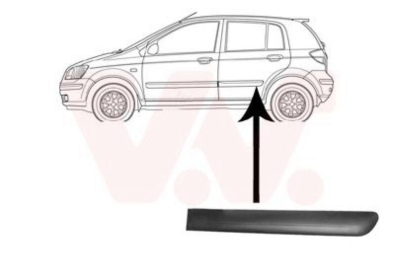 VAN WEZEL Trim/Protective Strip, door