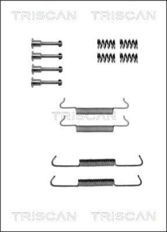 TRISCAN Accessory Kit, parking brake shoes