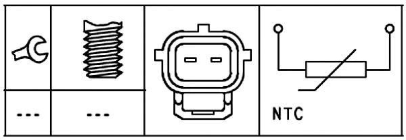 HELLA Sensor, Kühlmitteltemperatur 6PT 009 309-571