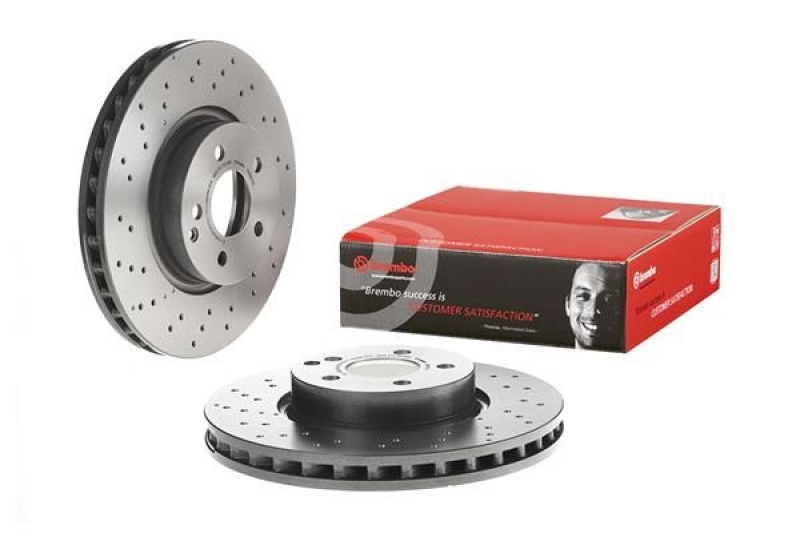 2x BREMBO Bremsscheibe PRIME LINE - UV Coated