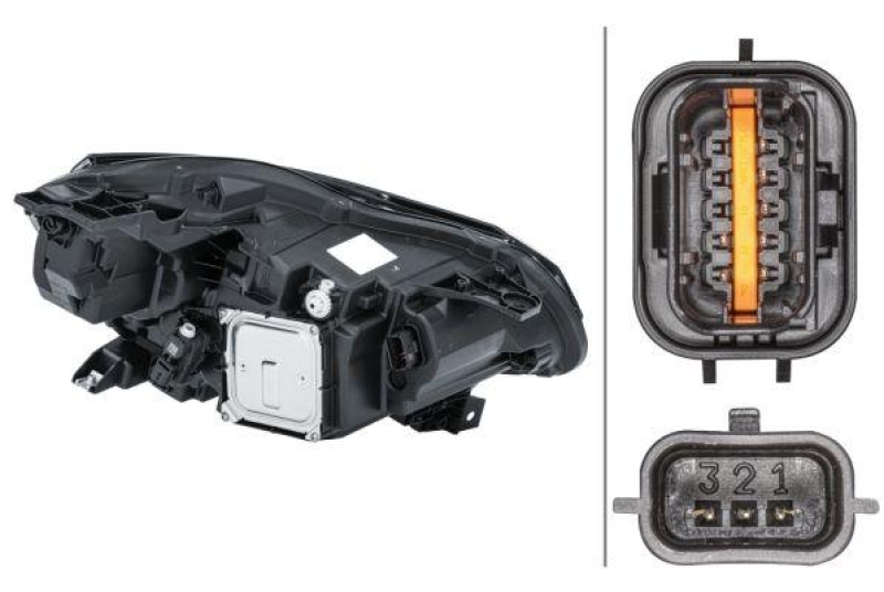 Hella Hauptscheinwerfer LED links passend für Renault Captur 2 140 Blue 115 90 1LX 013 930-931