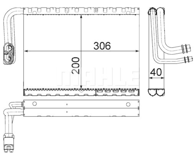 MAHLE Evaporator, air conditioning BEHR *** PREMIUM LINE ***