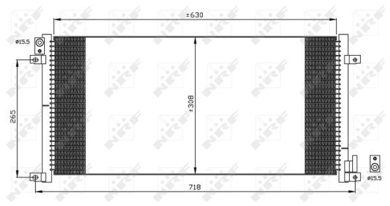 NRF Kondensator, Klimaanlage EASY FIT 35491