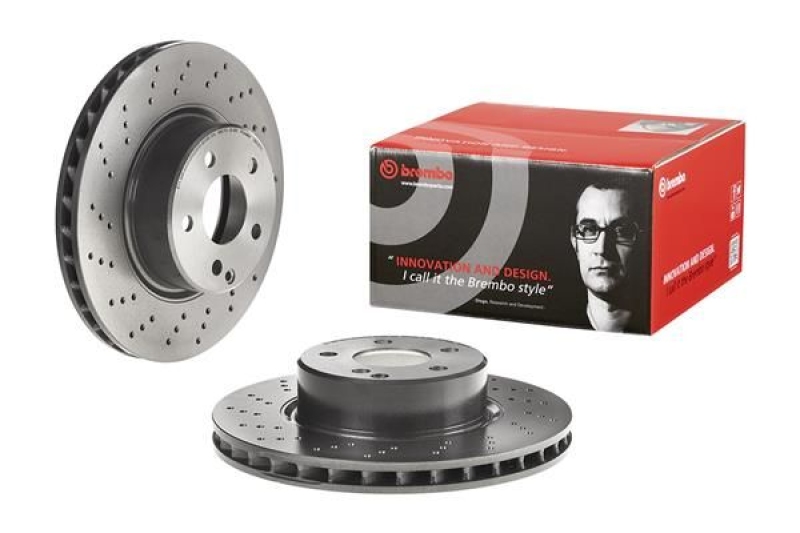 2x BREMBO Bremsscheibe PRIME LINE - UV Coated