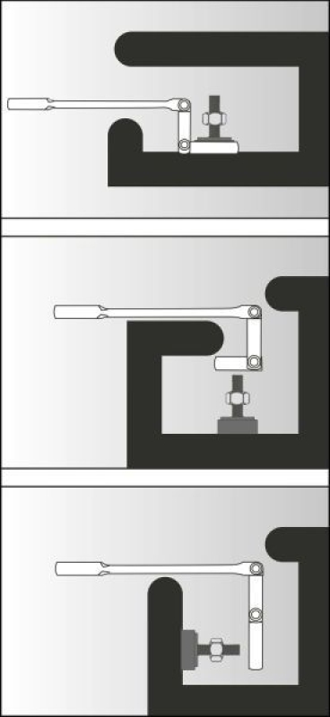 VIGOR Ratchet Ring Open-ended Spanner