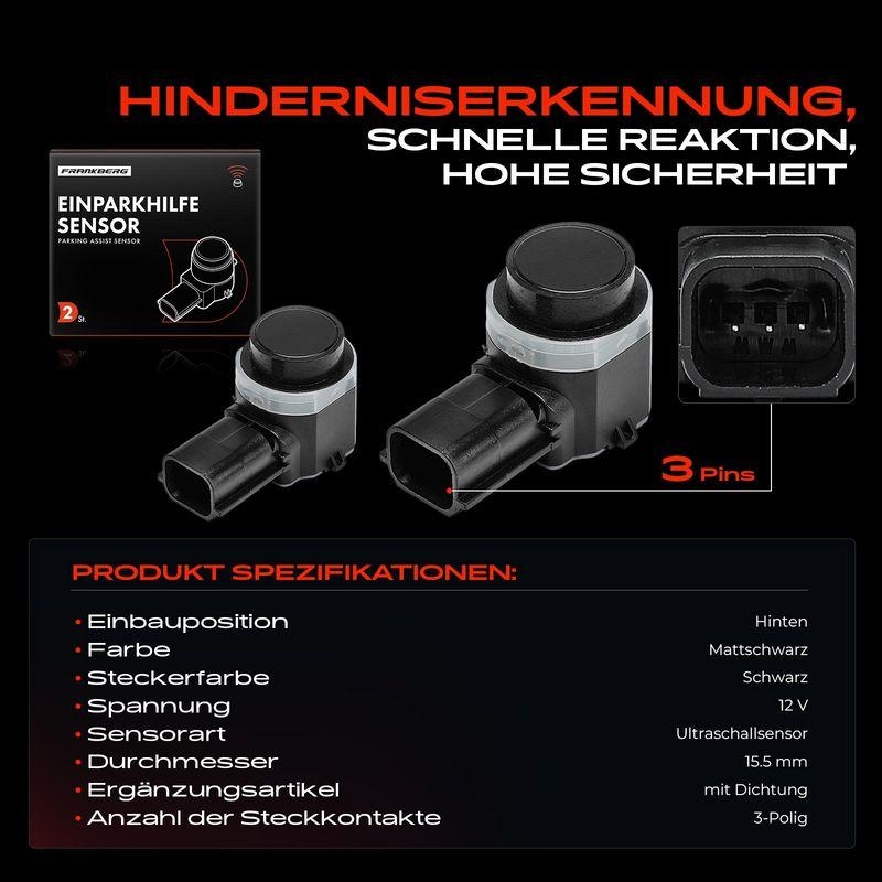 2x Frankberg Parksensor PDC Sensor Hinten 5481FB0050824