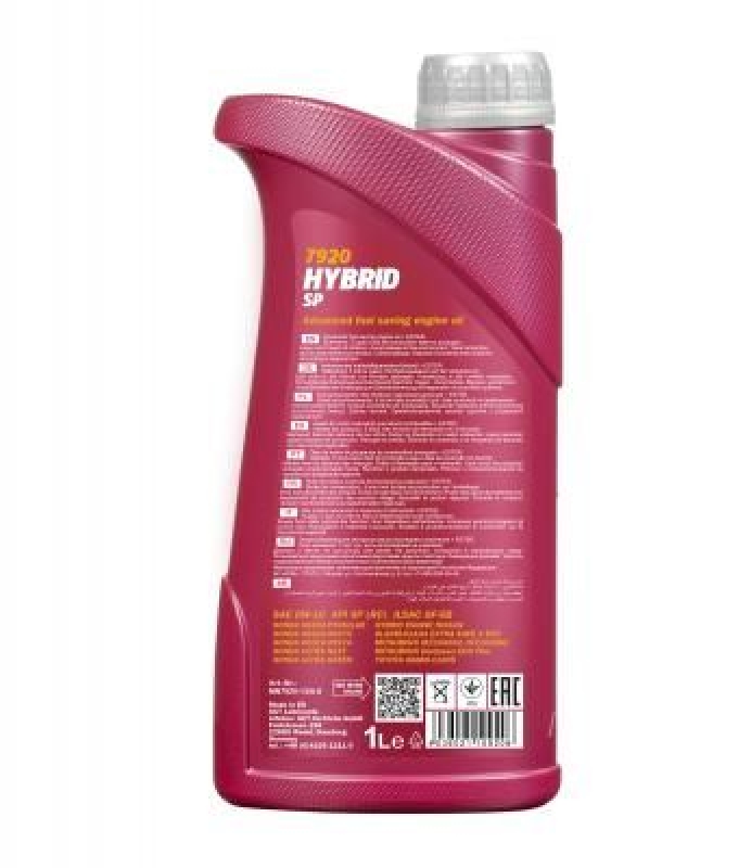 1L Mannol Hybrid SP 0W-16 Motoröl