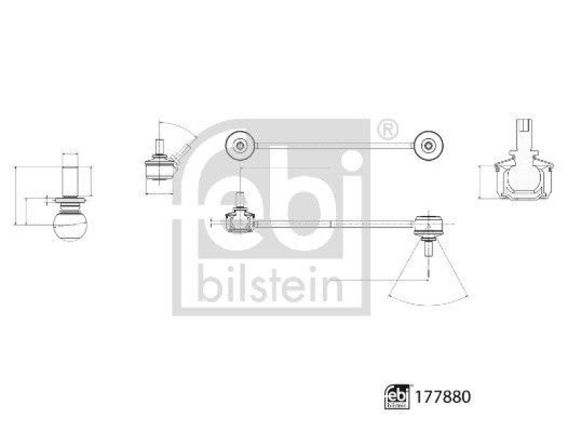 FEBI BILSTEIN Stange/Strebe, Stabilisator 177880