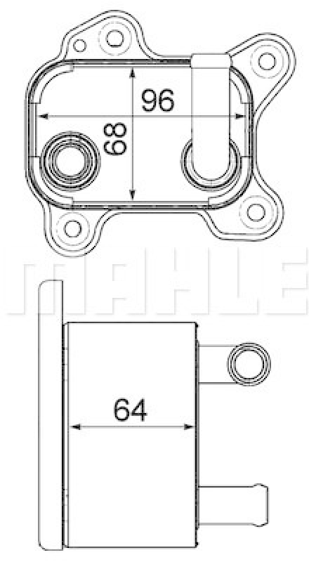 MAHLE Oil Cooler, automatic transmission BEHR *** PREMIUM LINE ***