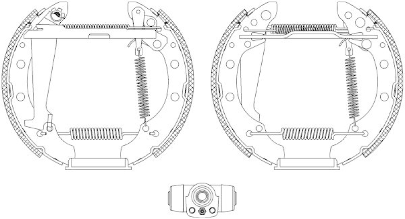 TEXTAR Bremsbackensatz Shoe Kit Pro
