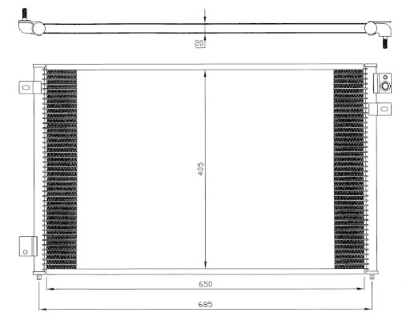 NRF Kondensator, Klimaanlage 35567