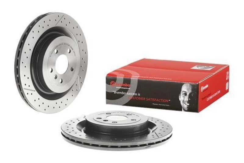 2x BREMBO Bremsscheibe PRIME LINE - UV Coated
