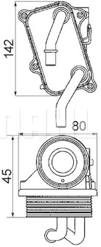 MAHLE Ölkühler, Motoröl BEHR *** PREMIUM LINE ***