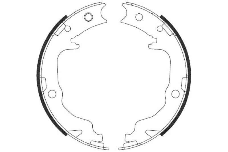 TRW Bremsbackensatz, Feststellbremse GS8804