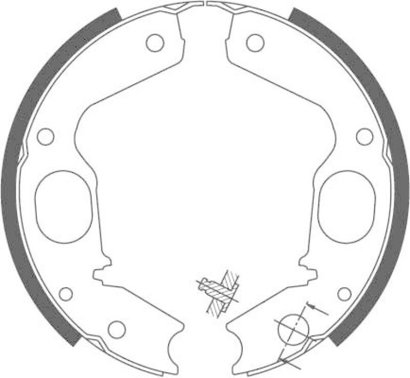 TRW Brake Shoe Set, parking brake