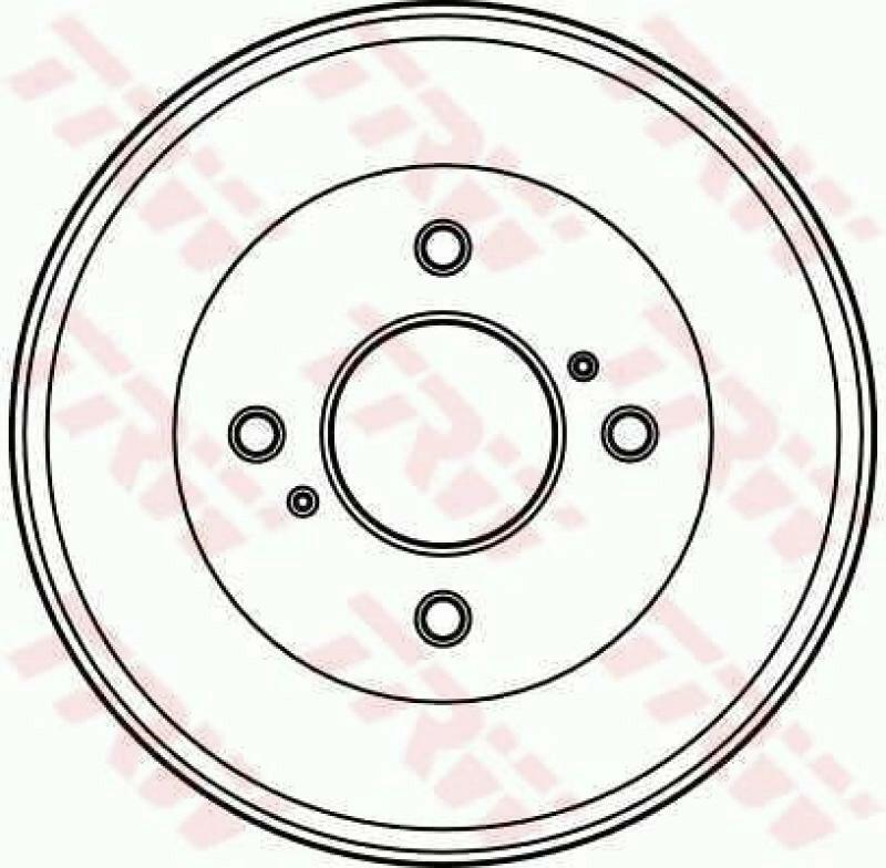 2x TRW Bremstrommel DB4047