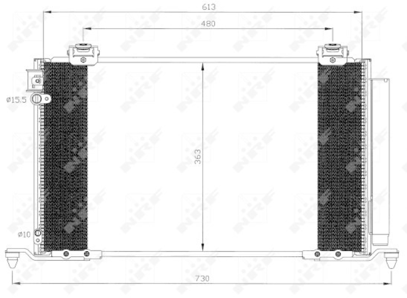 NRF Kondensator, Klimaanlage EASY FIT 35595