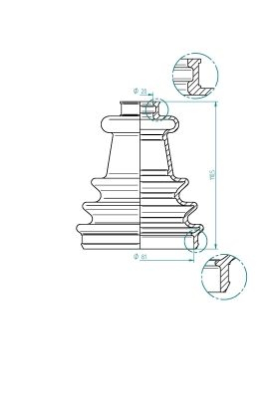 LÖBRO Bellow, drive shaft