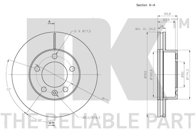 2x NK Brake Disc