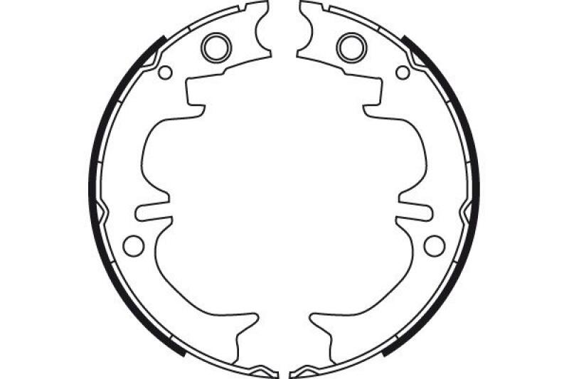 TRW Brake Shoe Set, parking brake