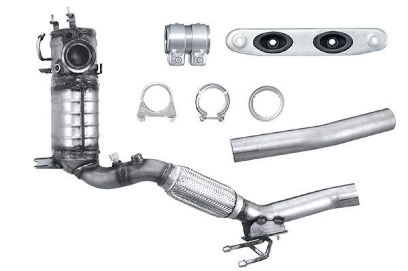 HELLA Soot/Particulate Filter, exhaust system Easy2Fit – PARTNERED with Faurecia