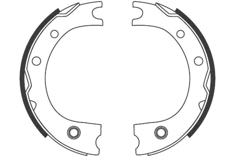 TRW Bremsbackensatz, Feststellbremse GS8716