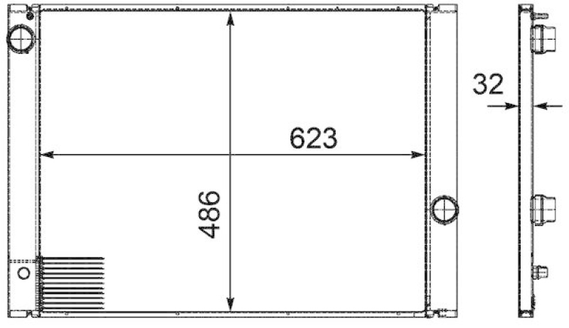 MAHLE Radiator, engine cooling BEHR *** PREMIUM LINE ***