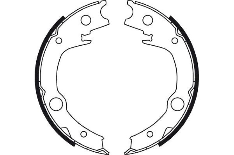 TRW Bremsbackensatz, Feststellbremse GS8723
