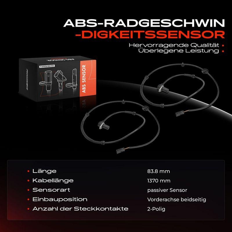 2x Frankberg ABS Sensor Hinten 5481FB0061994