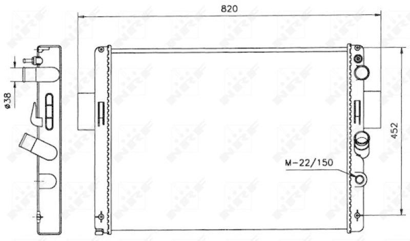 NRF Radiator, engine cooling