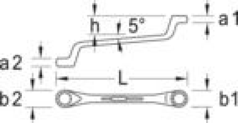 GEDORE Doppel-Ringschl&uuml;ssel 2 20X22