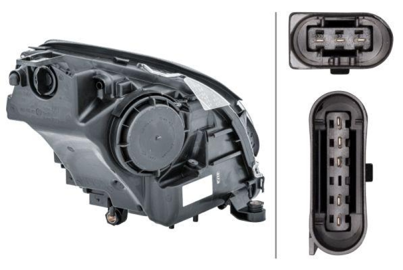 1x Hella Hauptscheinwerfer H7 Links passend für Mercedes R-Klasse BJ bis...