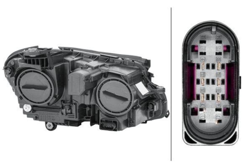 1x Hella Hauptscheinwerfer H7 Links passend für Mercedes E-Klasse S213 W213 S+