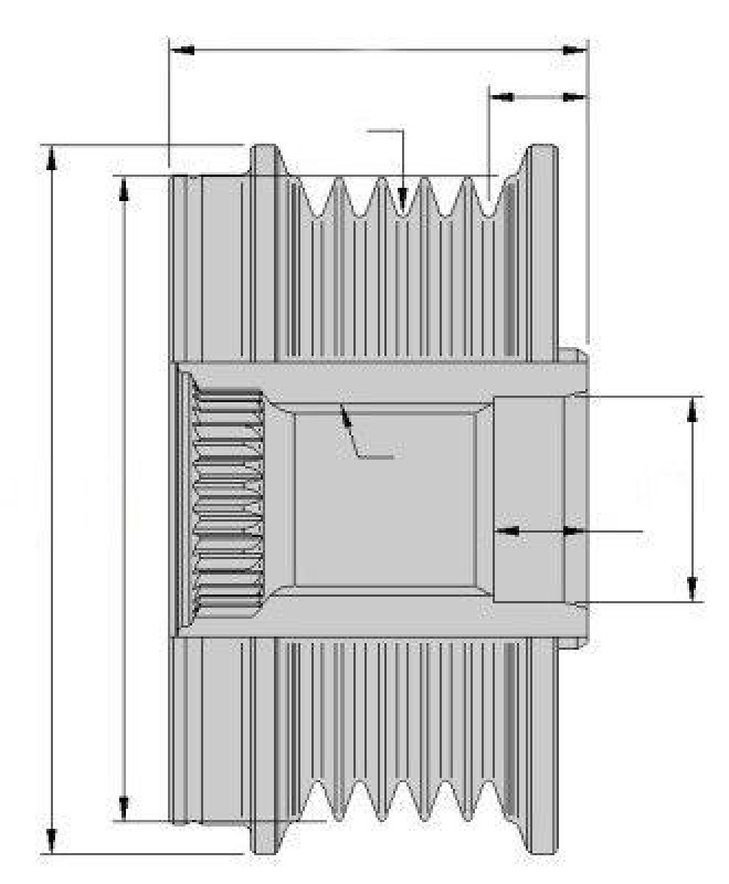 HELLA Generatorfreilauf 9XU 358 038-261