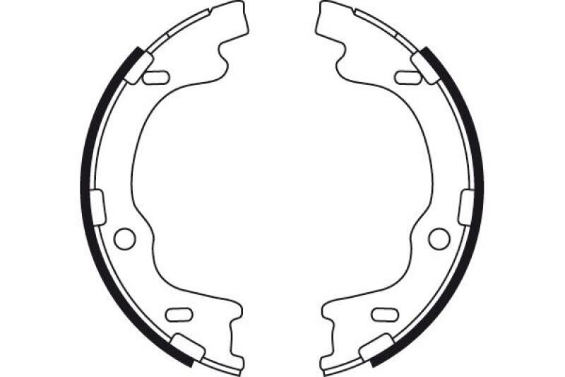 TRW Bremsbackensatz, Feststellbremse GS8757