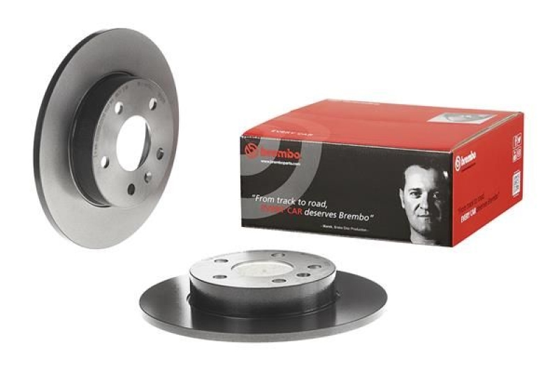 2x BREMBO Bremsscheibe COATED DISC LINE