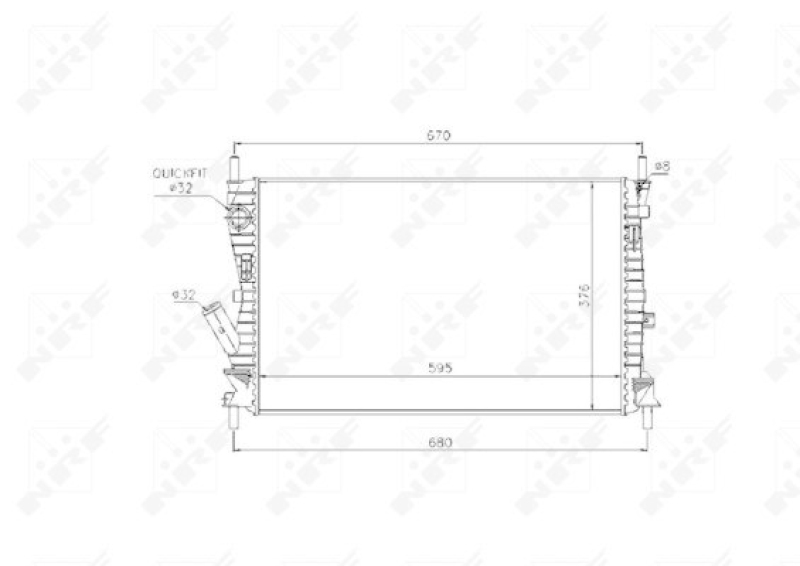 NRF Radiator, engine cooling